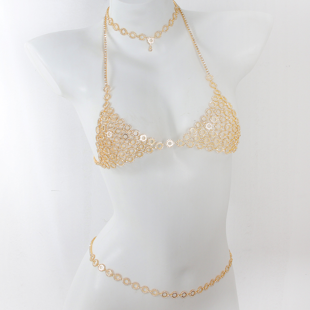 Body Jewelry Rhinestone - Modische kreisförmige Spleißen leichte Luxus-Stil Strass