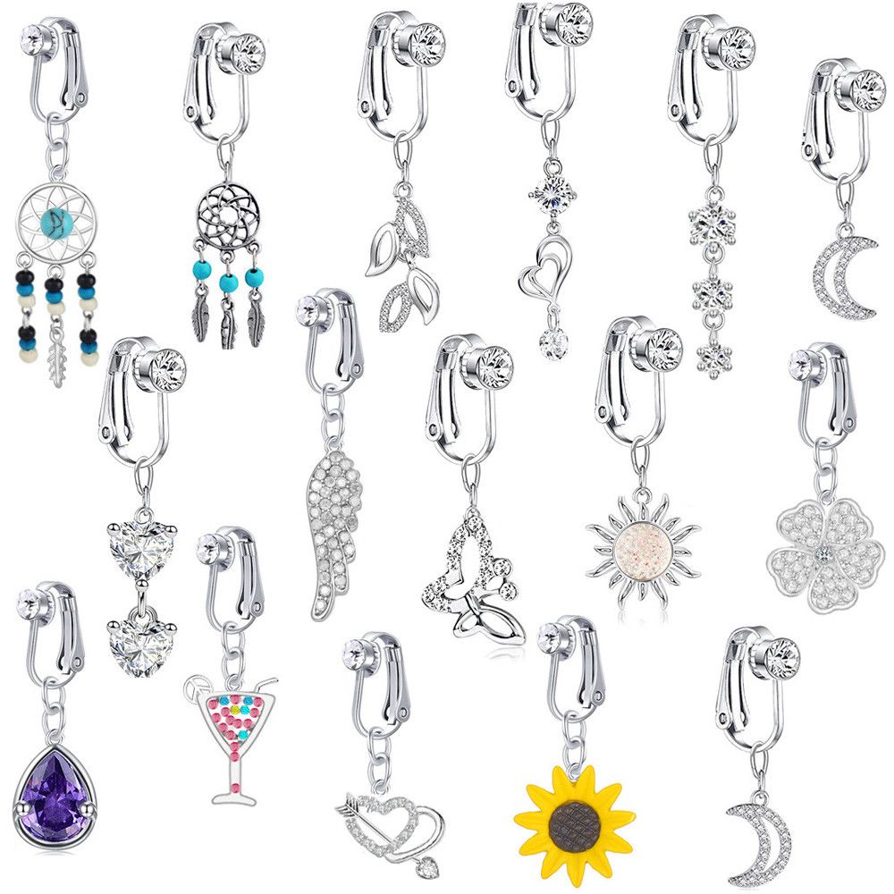 Body Jewelry Cartilage Earrings - Faux gefälschten Bauch Schmetterling gefälschten Bauch