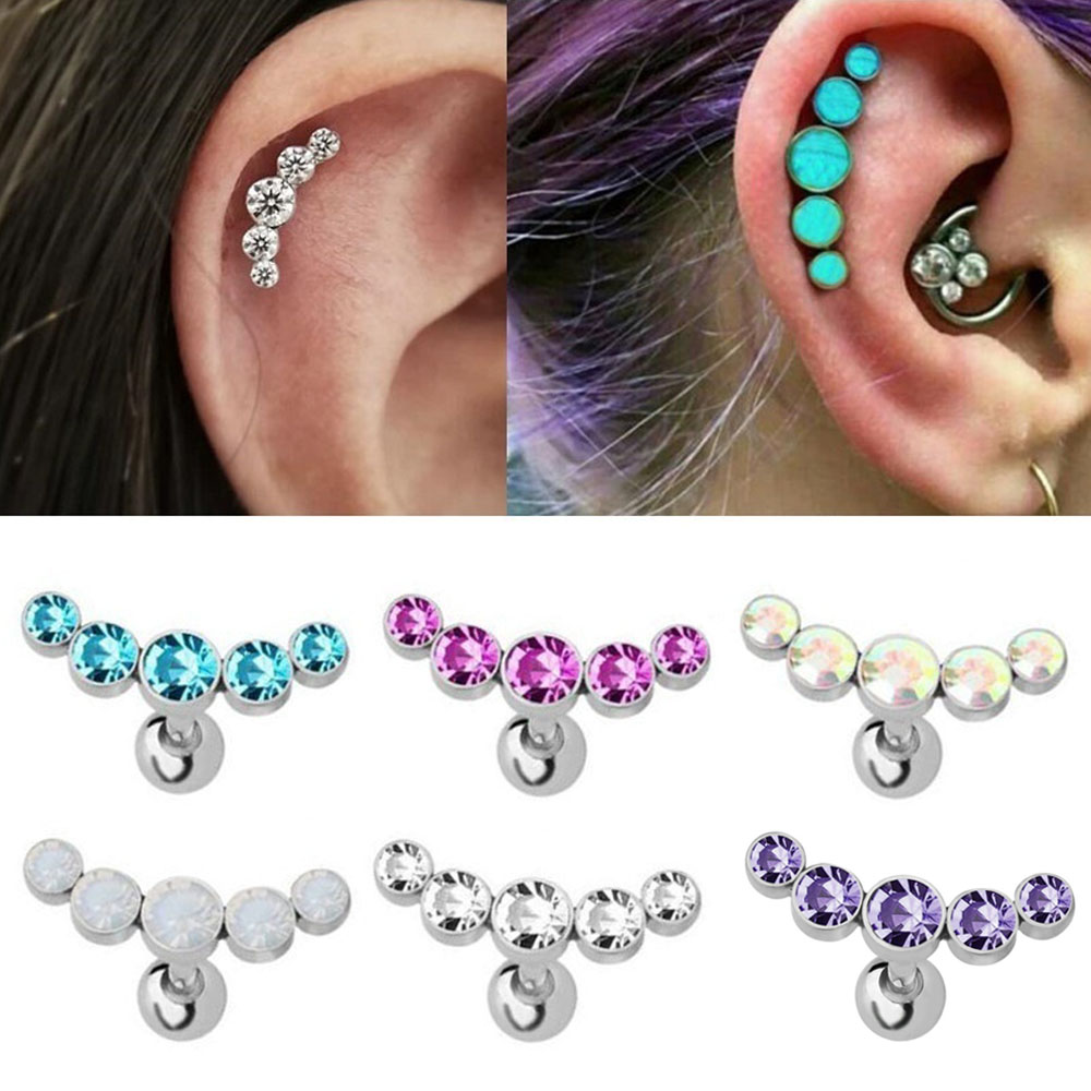 Body Jewelry Cartilage Earrings - 1 Stück Modischer 16G Edelstahl Ohrstecker