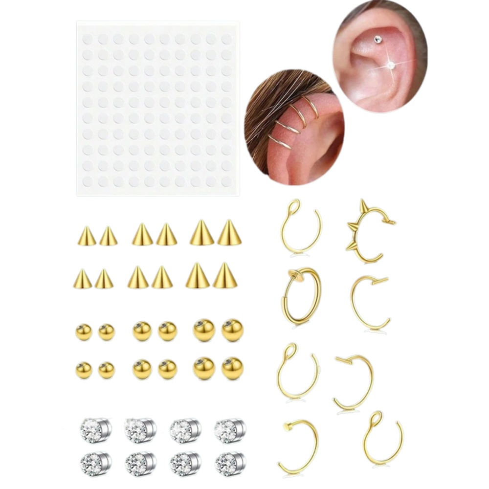 Body Jewelry Nose - Künstliche Nasenringe, künstliches Septum für Frauen,