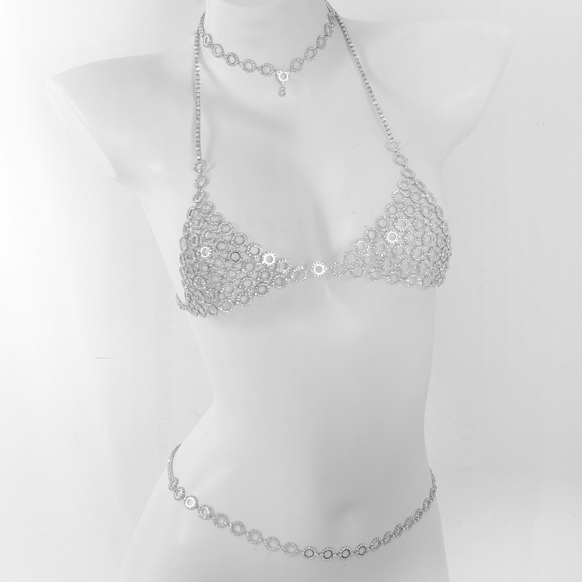 Modische kreisförmige Spleißen – Body Jewelry Rhinestone Bewertung und Preis