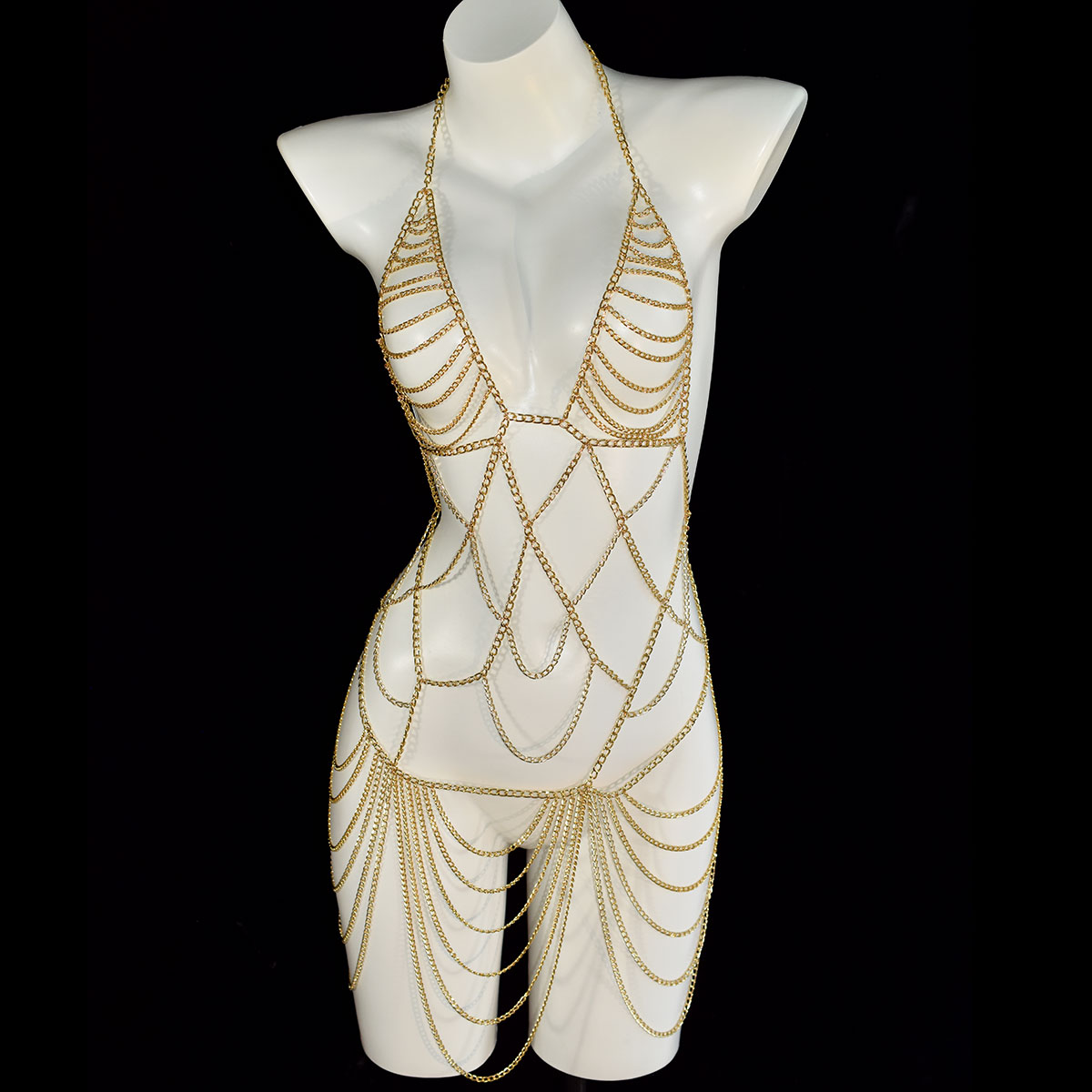 Schwerindustrie üppiges langes – Body Jewelry Dress Bewertung und Preis