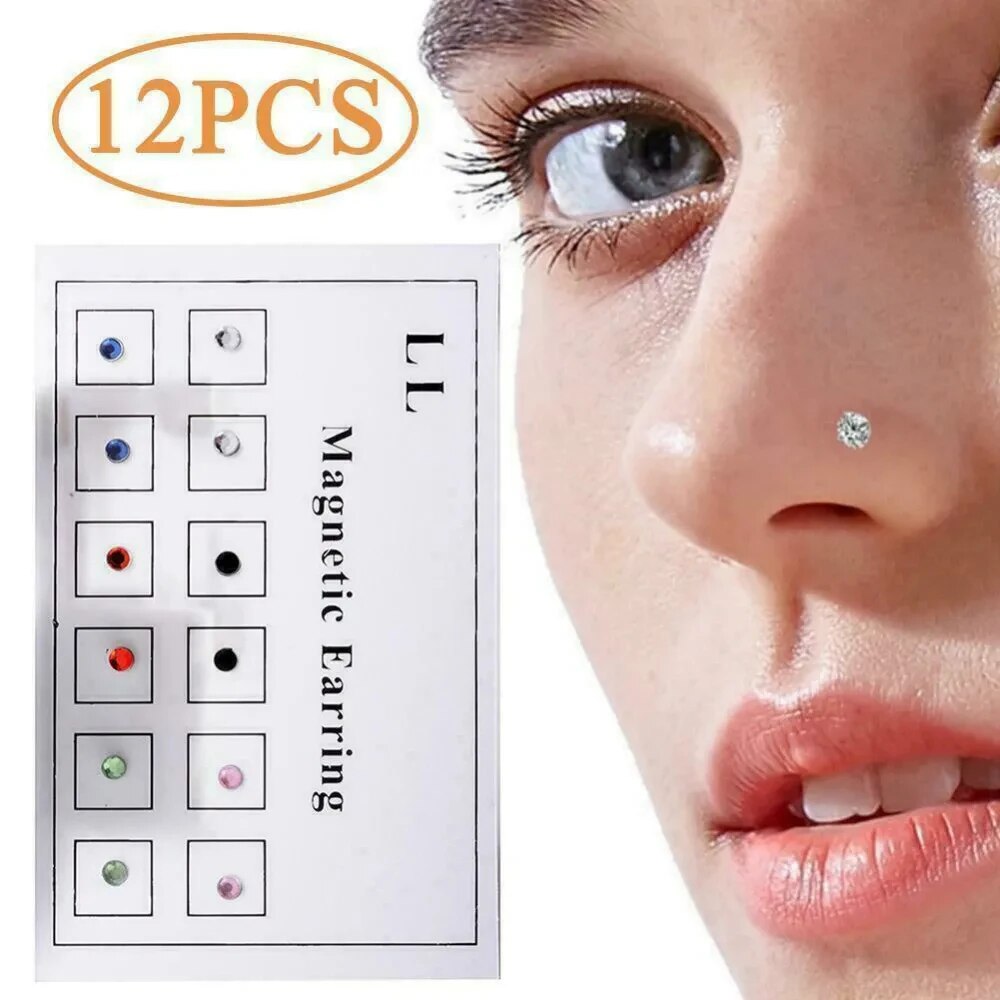 12PCS/Karte Gefälschte Cheater – Body Jewelry Nose Bewertung und Preis
