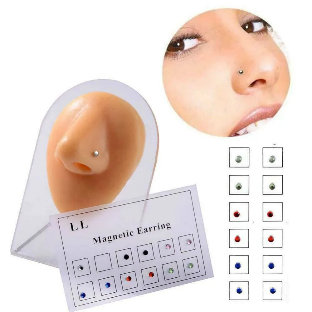 12PCS/Karte Gefälschte Cheater – Body Jewelry Nose Bewertung und Preis