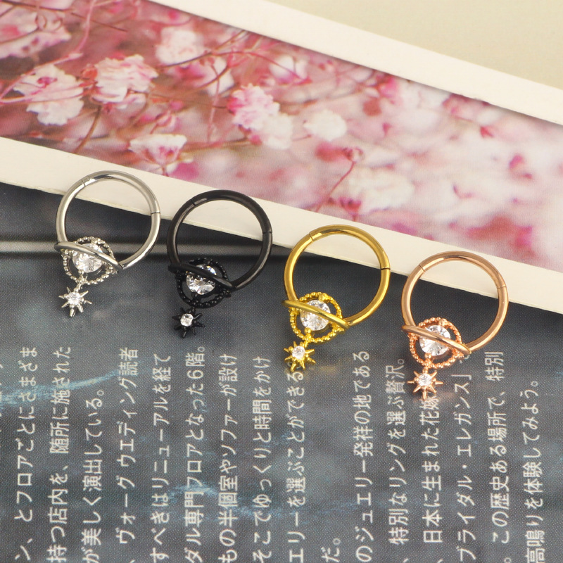 Septum-Ringe Planeten-Schmuck  – Body Jewelry Cartilage Earrings Bewertung und Preis