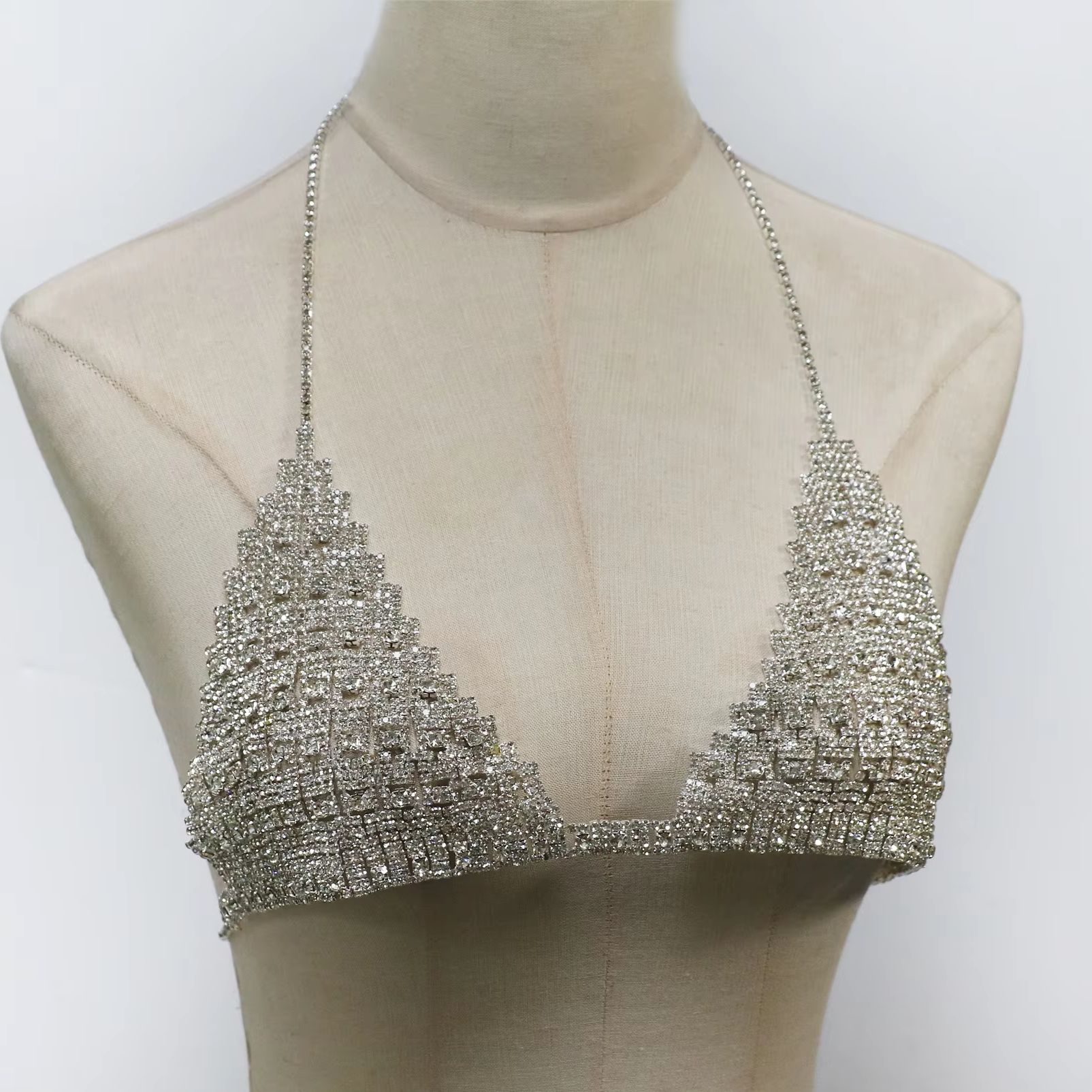 1 Stück Modische Halskette im  – Body Jewelry Rhinestone Bewertung und Preis