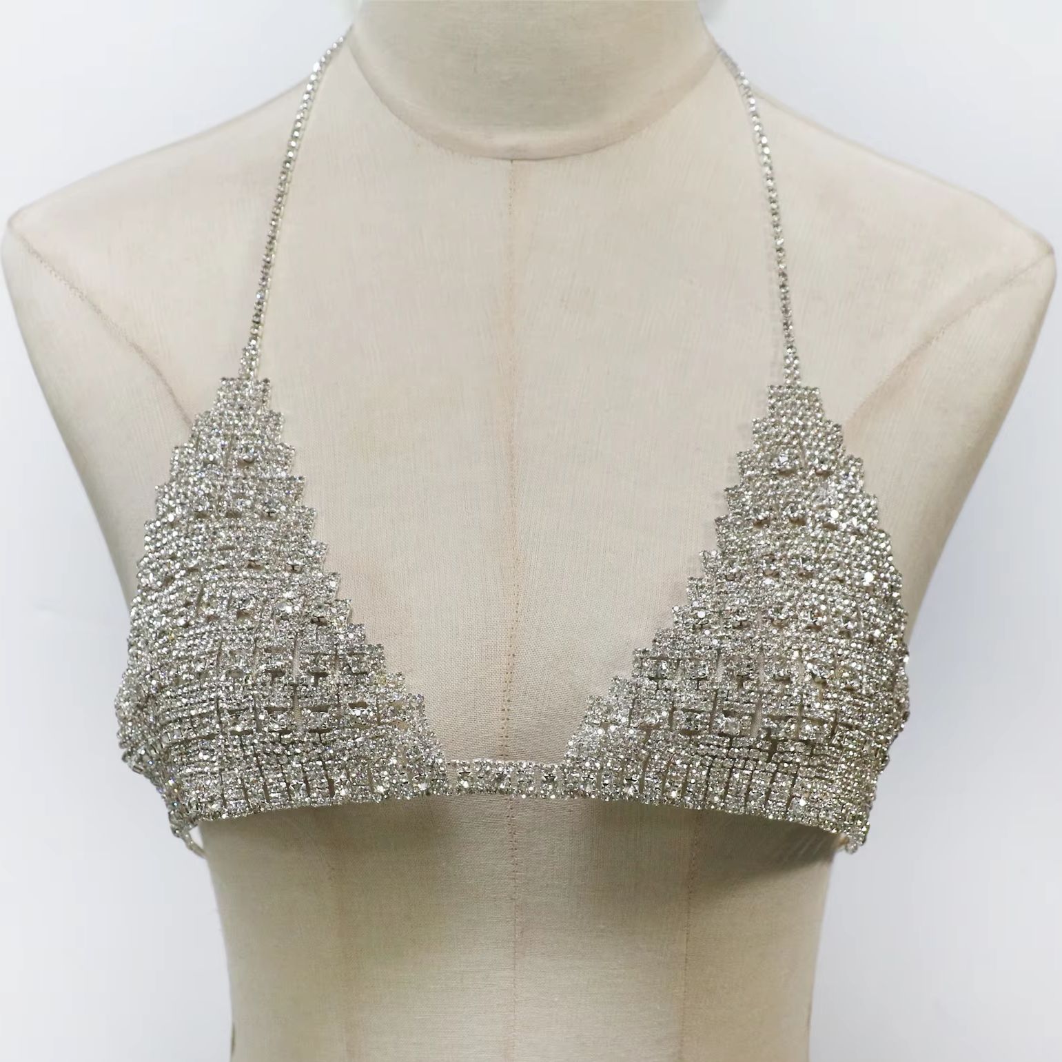 1 Stück Modische Halskette im  – Body Jewelry Rhinestone Bewertung und Preis