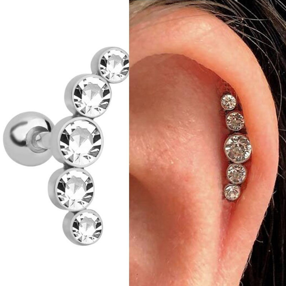 1 Stück Modischer 16G Kristall – Body Jewelry Cartilage Earrings Bewertung und Preis