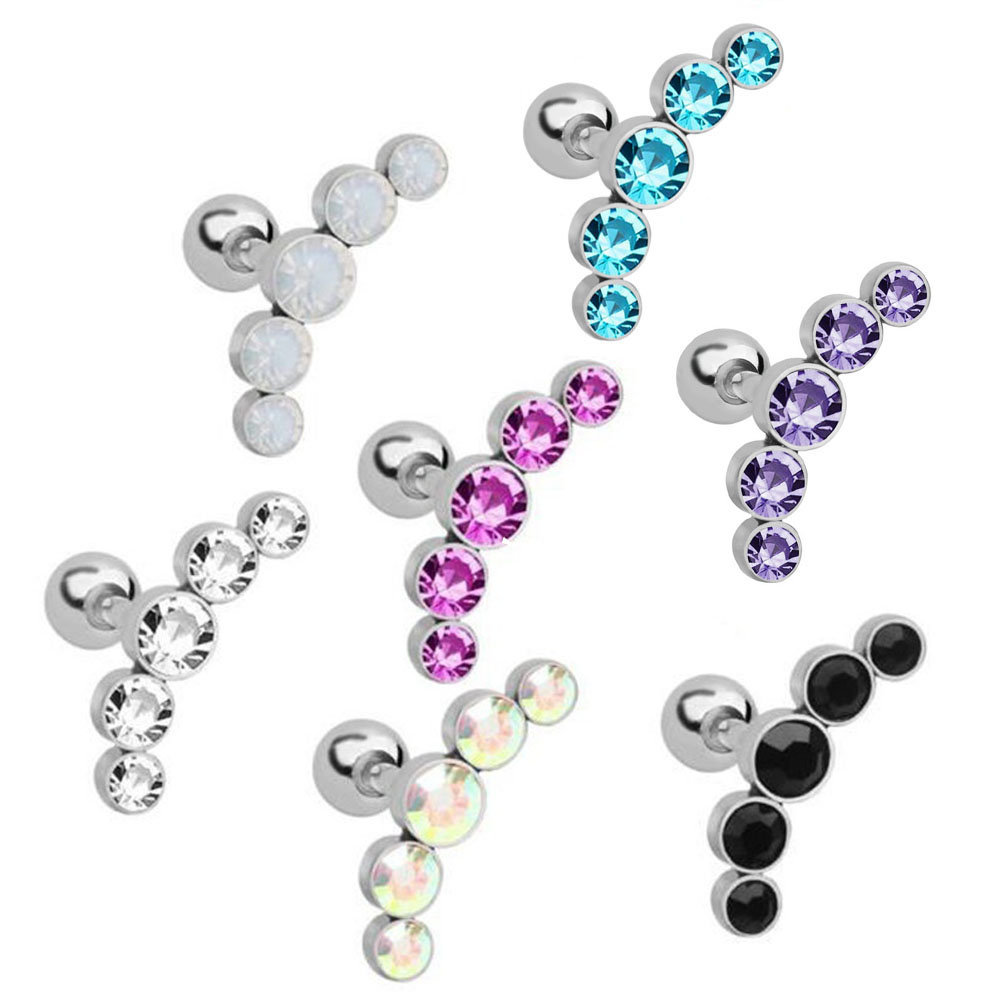 1 Stück Modischer 16G Kristall – Body Jewelry Cartilage Earrings Bewertung und Preis