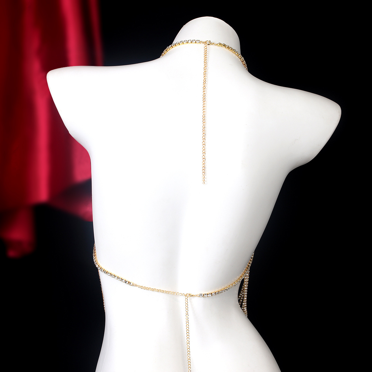 Luxuriöse Streifen Quasten Ret – Body Jewelry Rhinestone Bewertung und Preis