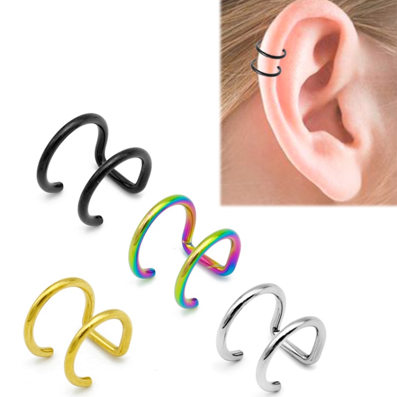 2 Stück 316L Edelstahl Clip-On – Body Jewelry Cartilage Earrings Bewertung und Preis