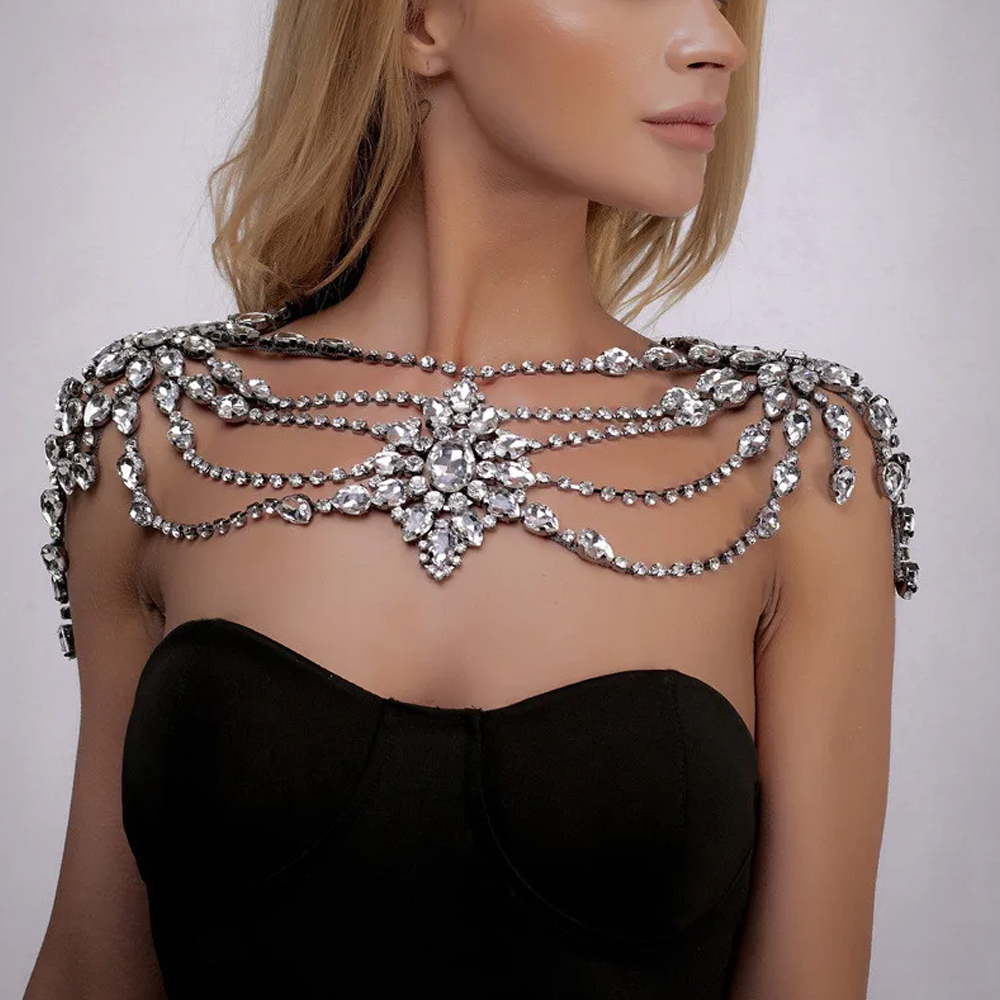 Boho Kristall Braut Schulterke – Body Jewelry Dress Bewertung und Preis