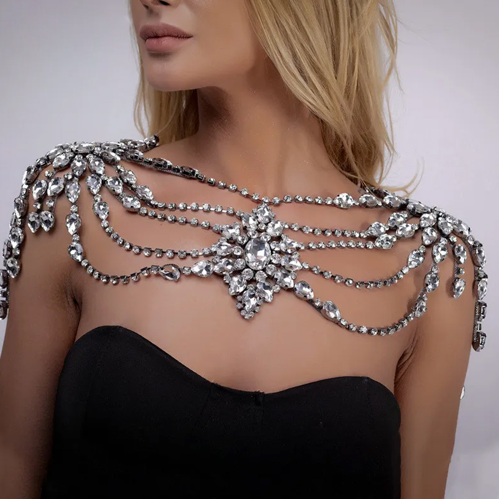 Boho Kristall Braut Schulterke – Body Jewelry Dress Bewertung und Preis