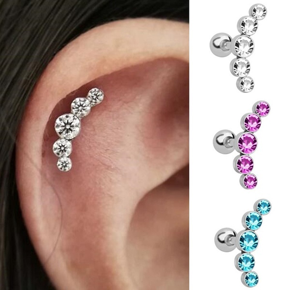 1 Stück Modischer 16G Kristall – Body Jewelry Cartilage Earrings Bewertung und Preis