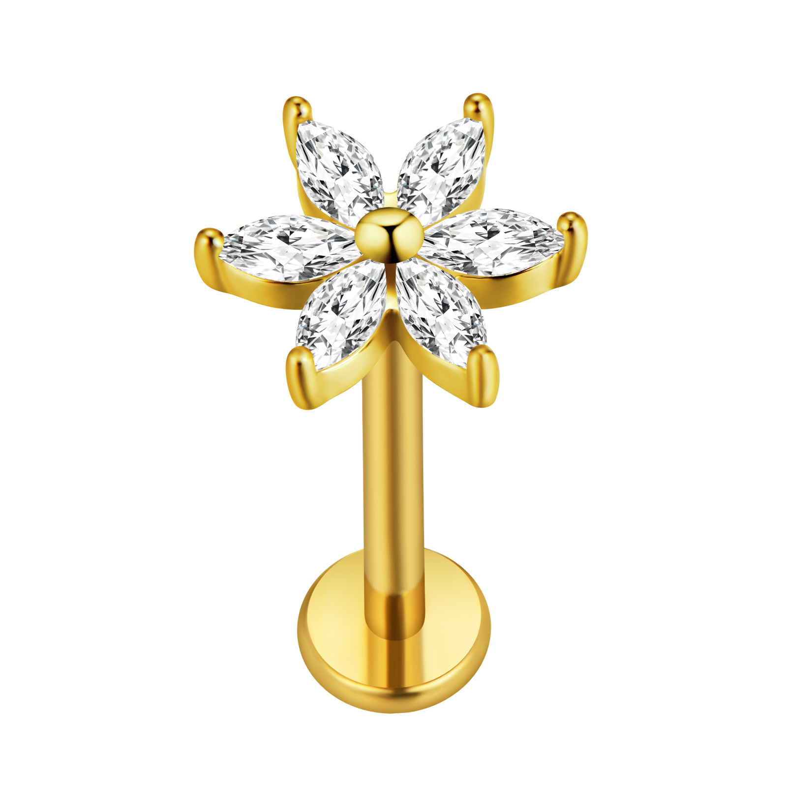 Maple Leaf Labret Piercing Ste – Body Jewelry Cartilage Earrings Bewertung und Preis