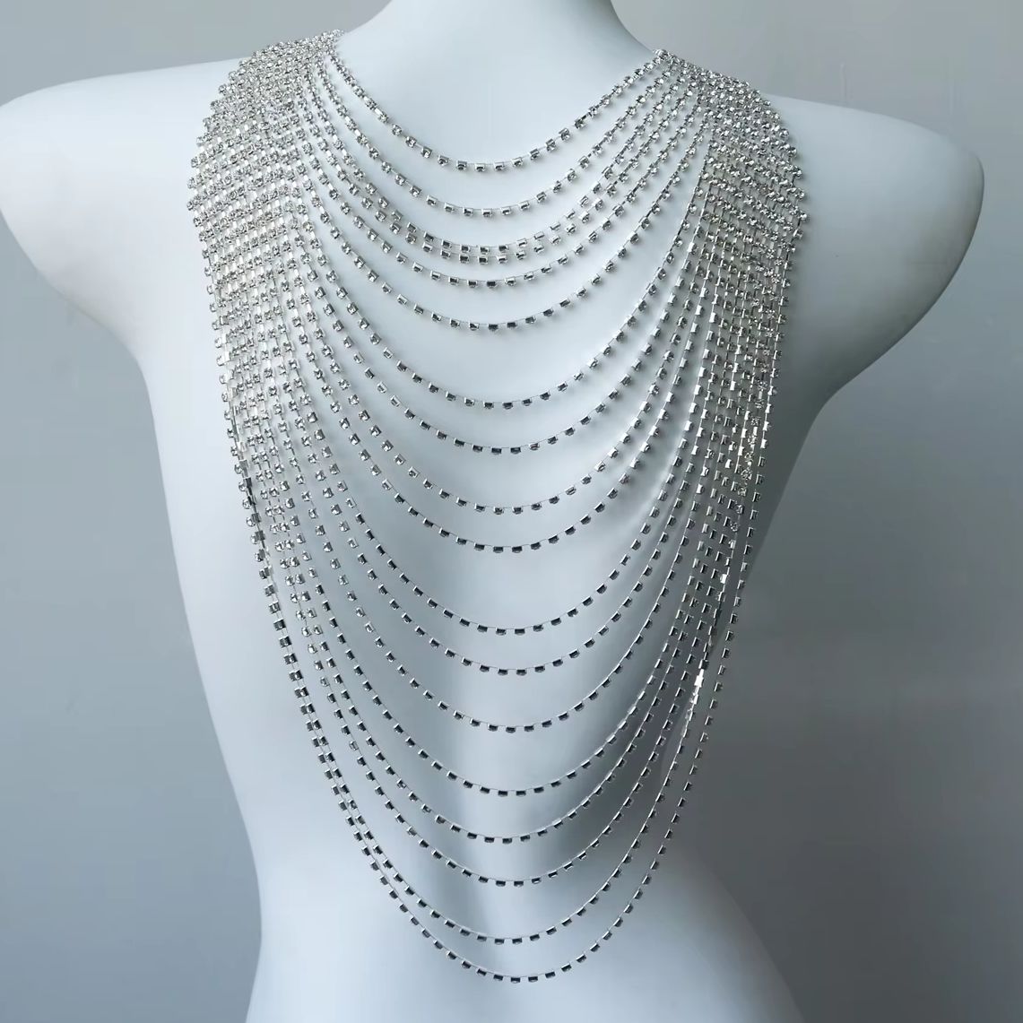 Stilvolle Mehrschichtige Körpe – Body Jewelry Rhinestone Bewertung und Preis