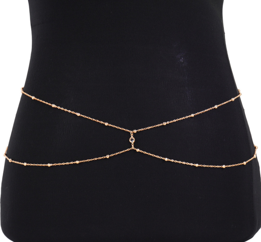Klare Strass Perlen Bauch kett – Body Jewelry Rhinestone Bewertung und Preis