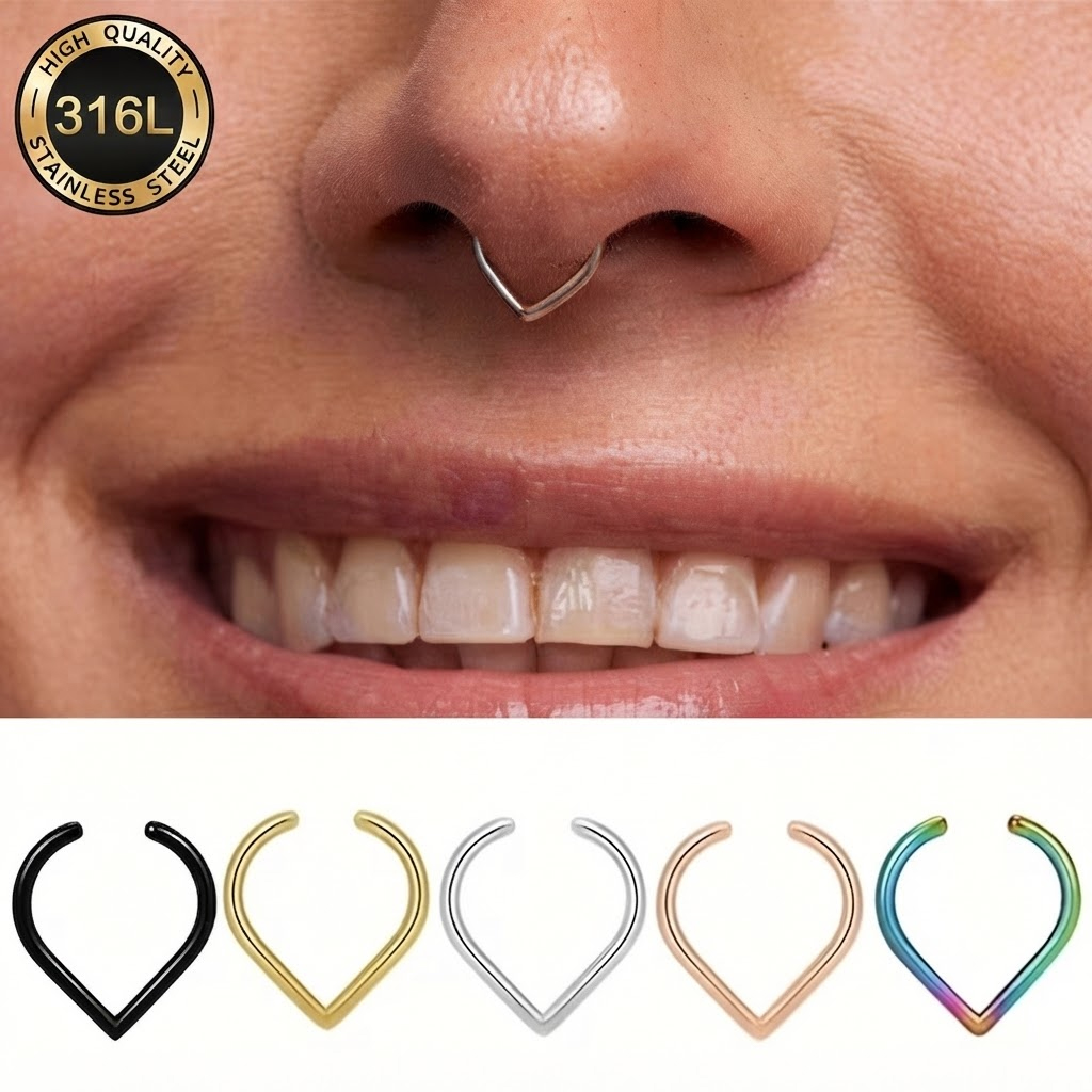 5-teiliges Edelstahl Fake Nase – Body Jewelry Cartilage Earrings Bewertung und Preis