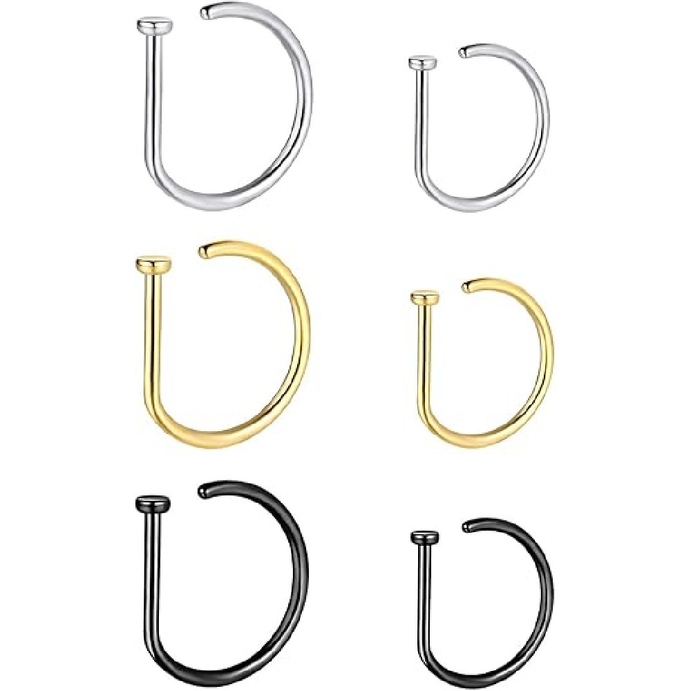 4er-Pack Nicht-Durchstechende  – Body Jewelry Nose Bewertung und Preis
