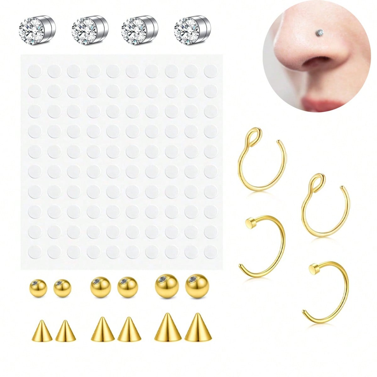 Künstliche Nasenringe, künstli – Body Jewelry Nose Bewertung und Preis