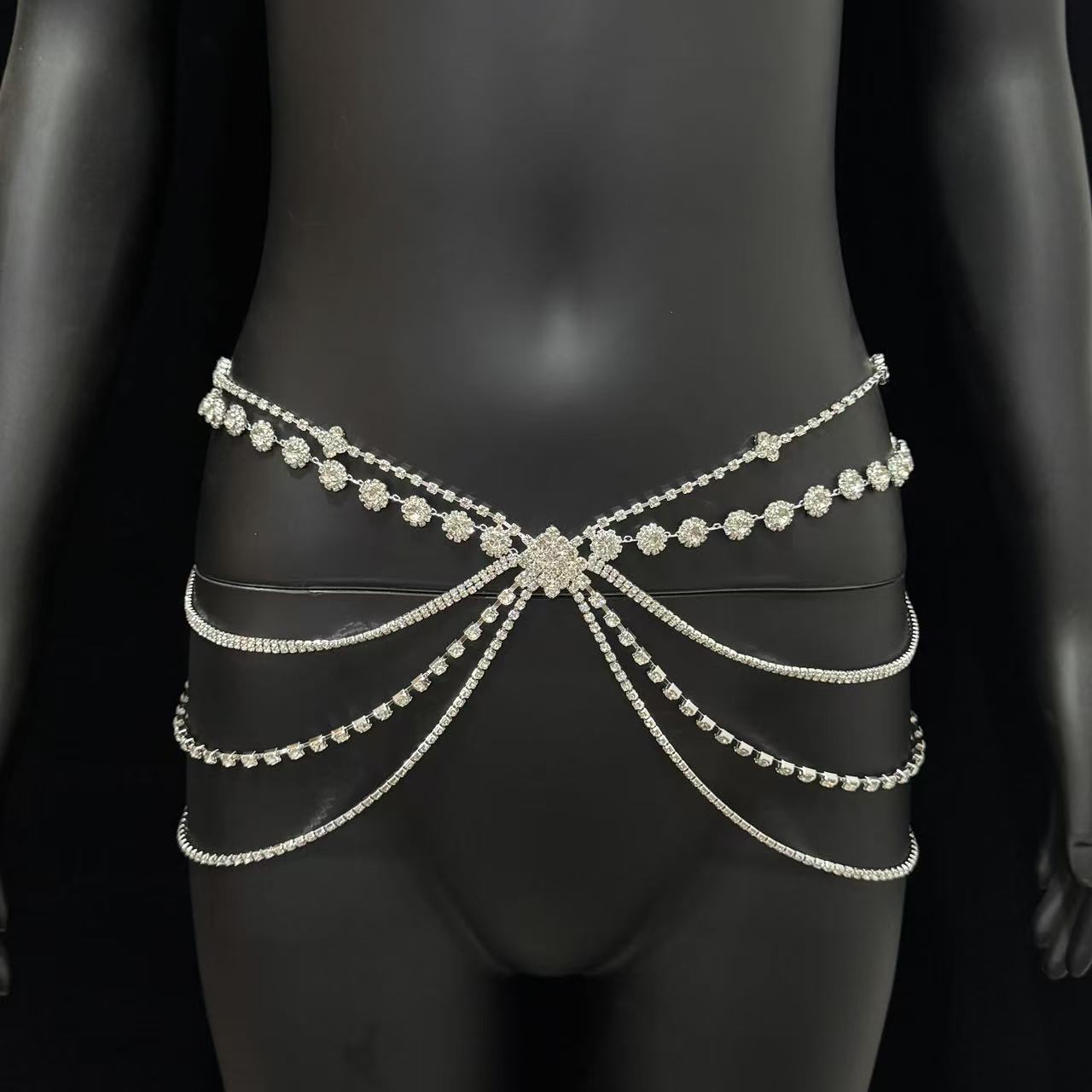 Elegante 1-teilige verstellbar – Body Jewelry Rhinestone Bewertung und Preis