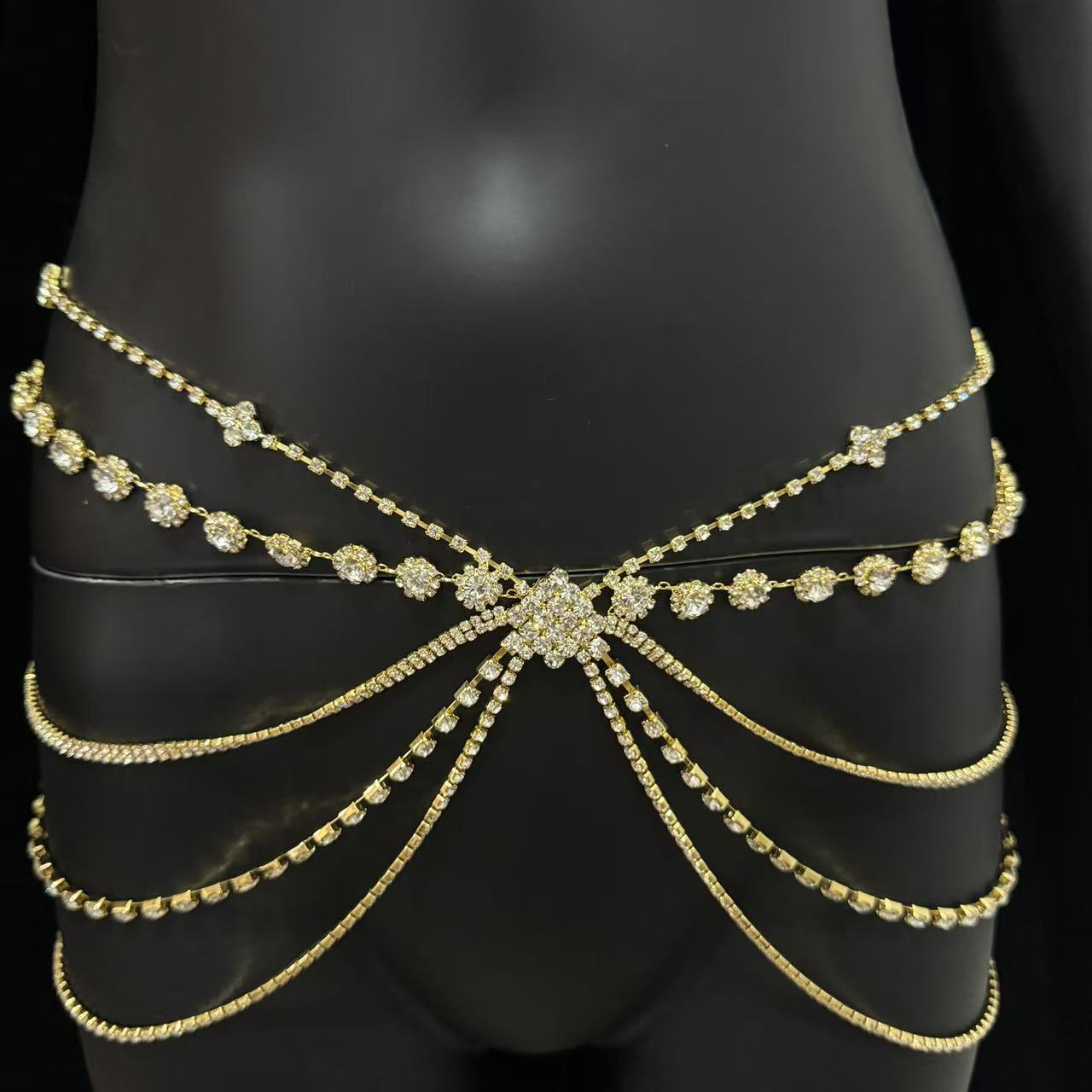 Elegante 1-teilige verstellbar – Body Jewelry Rhinestone Bewertung und Preis