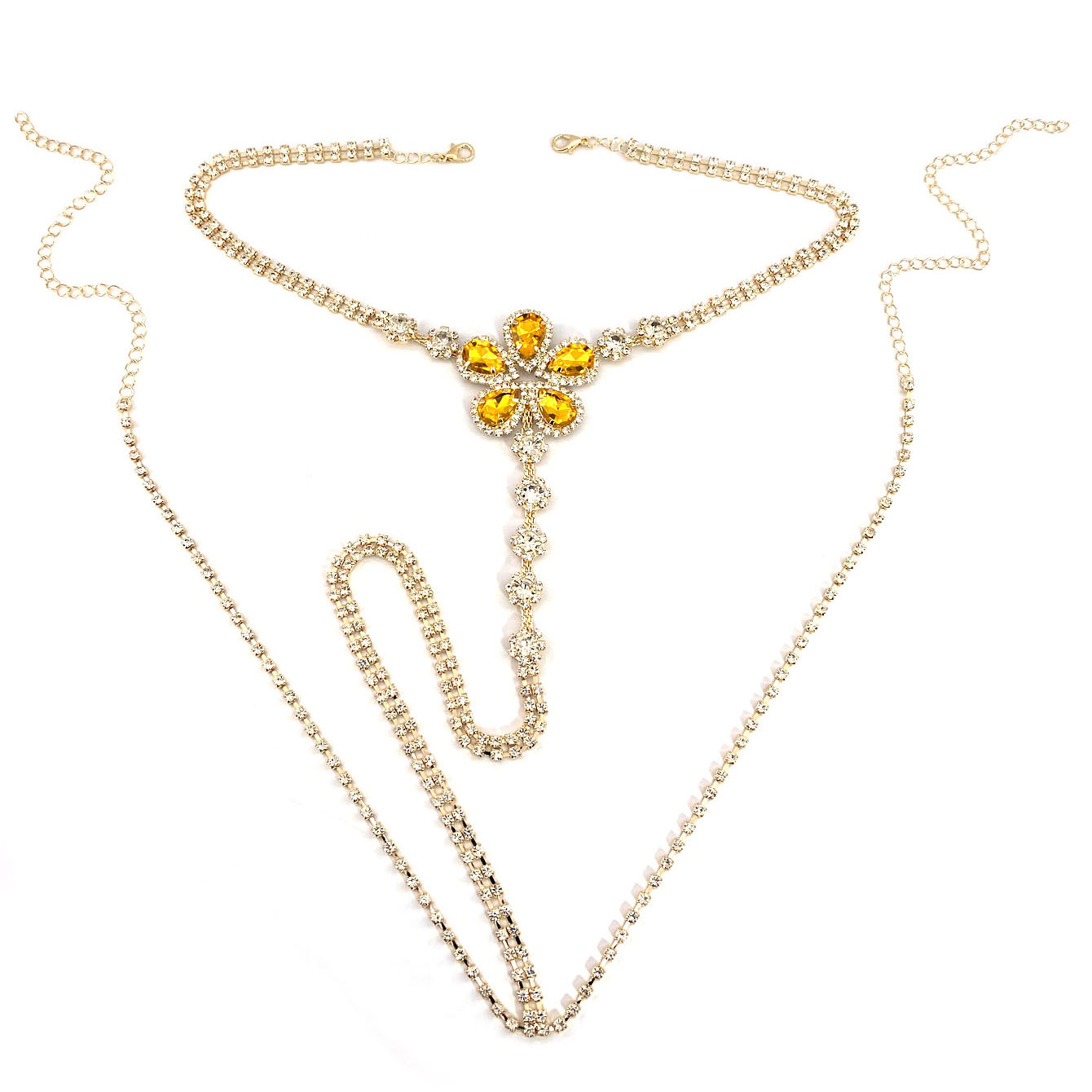 1pc Blume Geformt Sexy Strass  – Body Jewelry Rhinestone Bewertung und Preis