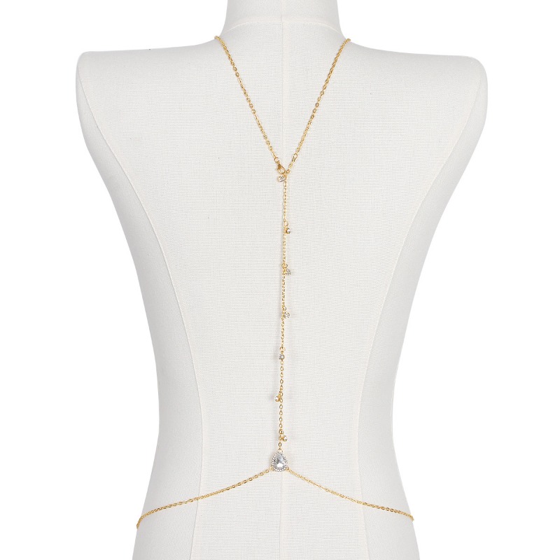 Braut rückenfreie Strass Wasse – Body Jewelry Dress Bewertung und Preis