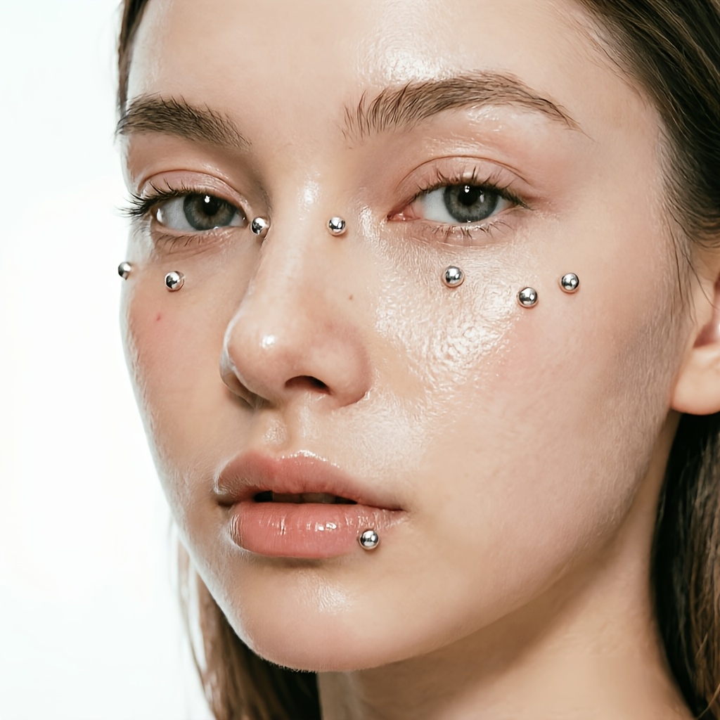 4-teiliges Set selbstklebender – Body Jewelry Nose Bewertung und Preis